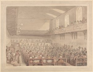 Quakers Meeting by Thomas Rowlandson